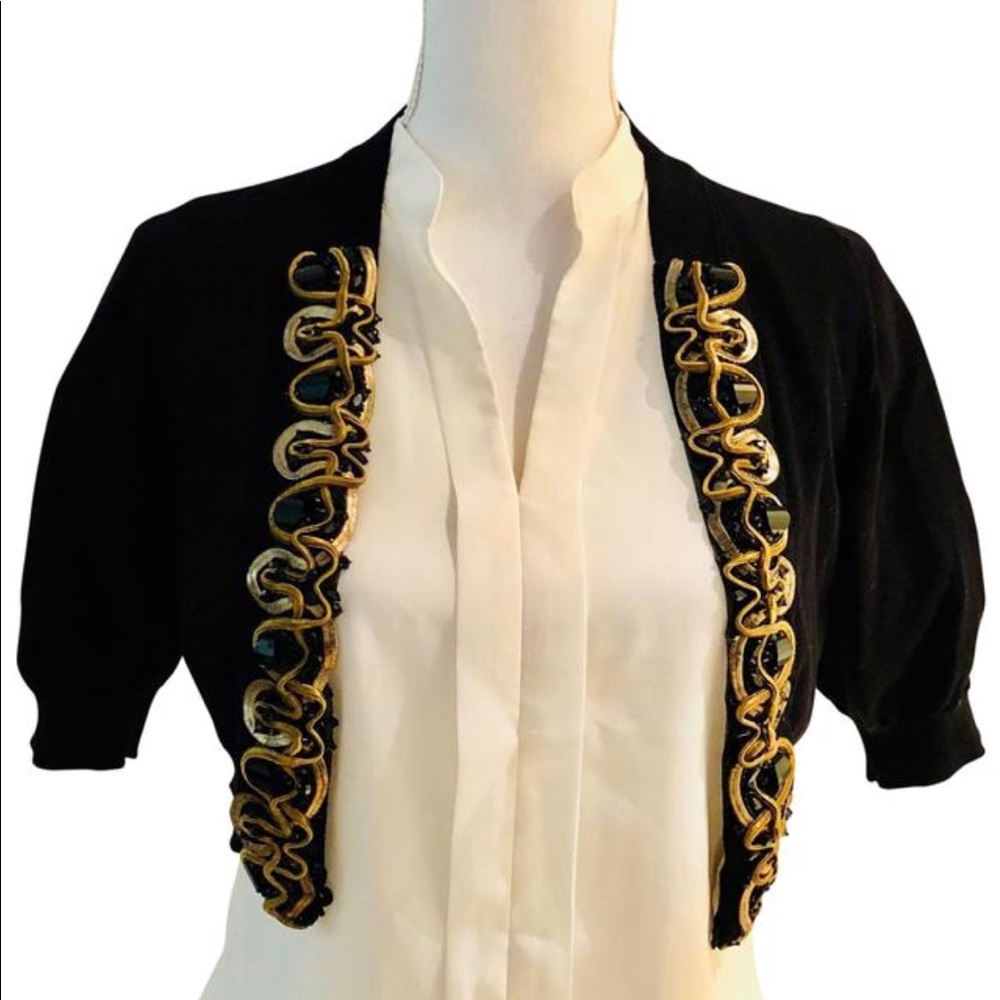 Maurizio Pecoraro black bolero cardigan! New